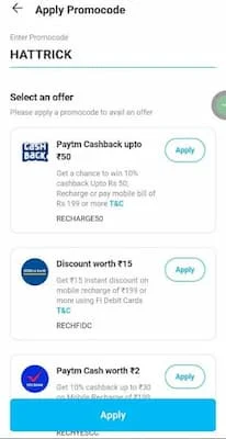 Paytm Hattrick Free