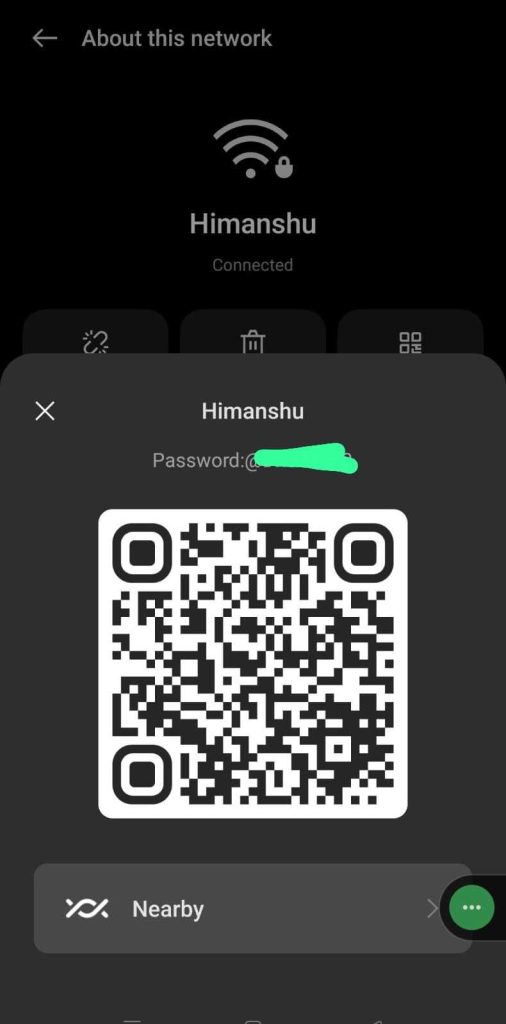 find wifi password on android QR